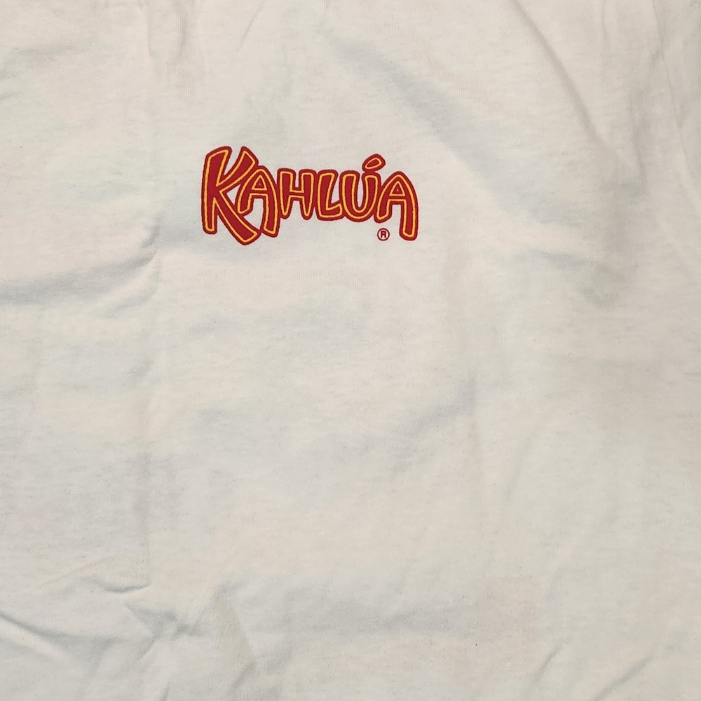 Kahlua Alcohol Beverage promotional Vintage Double Sided Graphic T-shirt Large - Picture 4 of 5